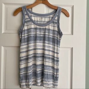 **3 for $20!!** LOFT Blue Striped Tank Top Small